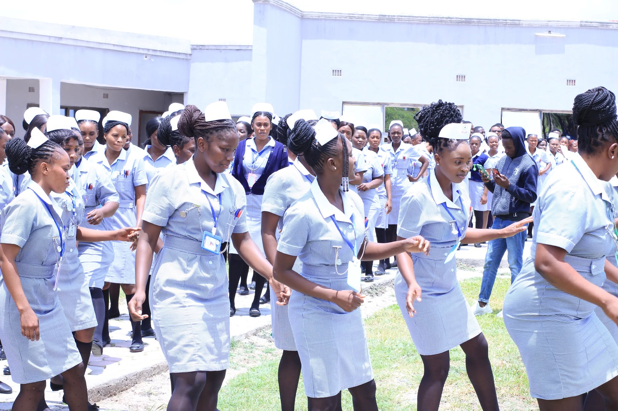 UNICOHS students taking part in a campus activity