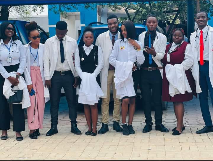 Health-sciences students together