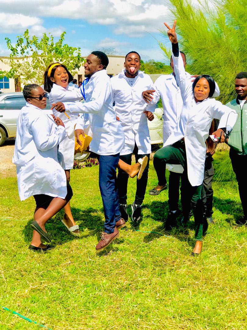 Health-sciences students enjoying campus life