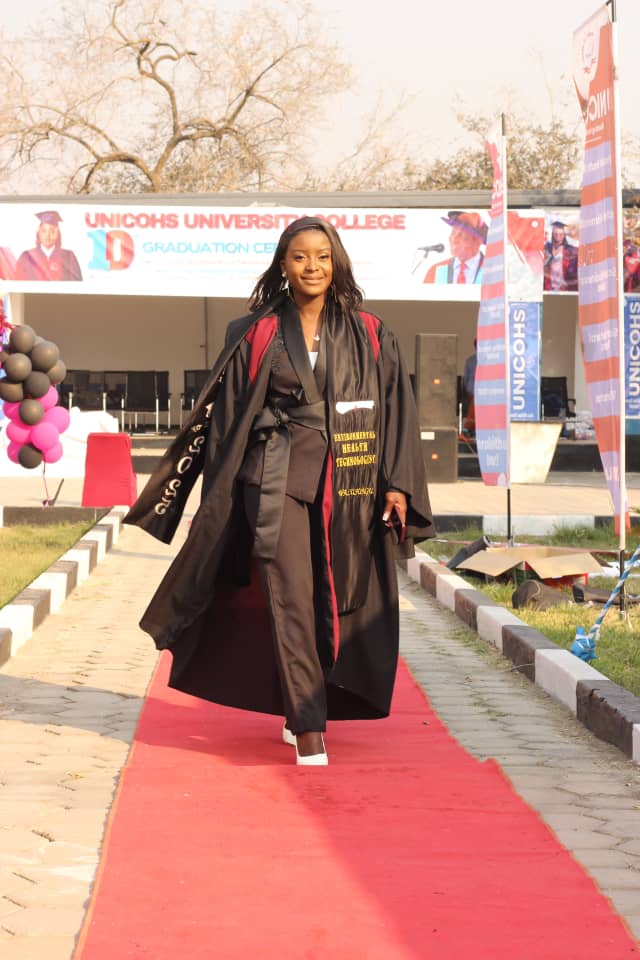 Health technology graduate at the UNICOHS ceremony
